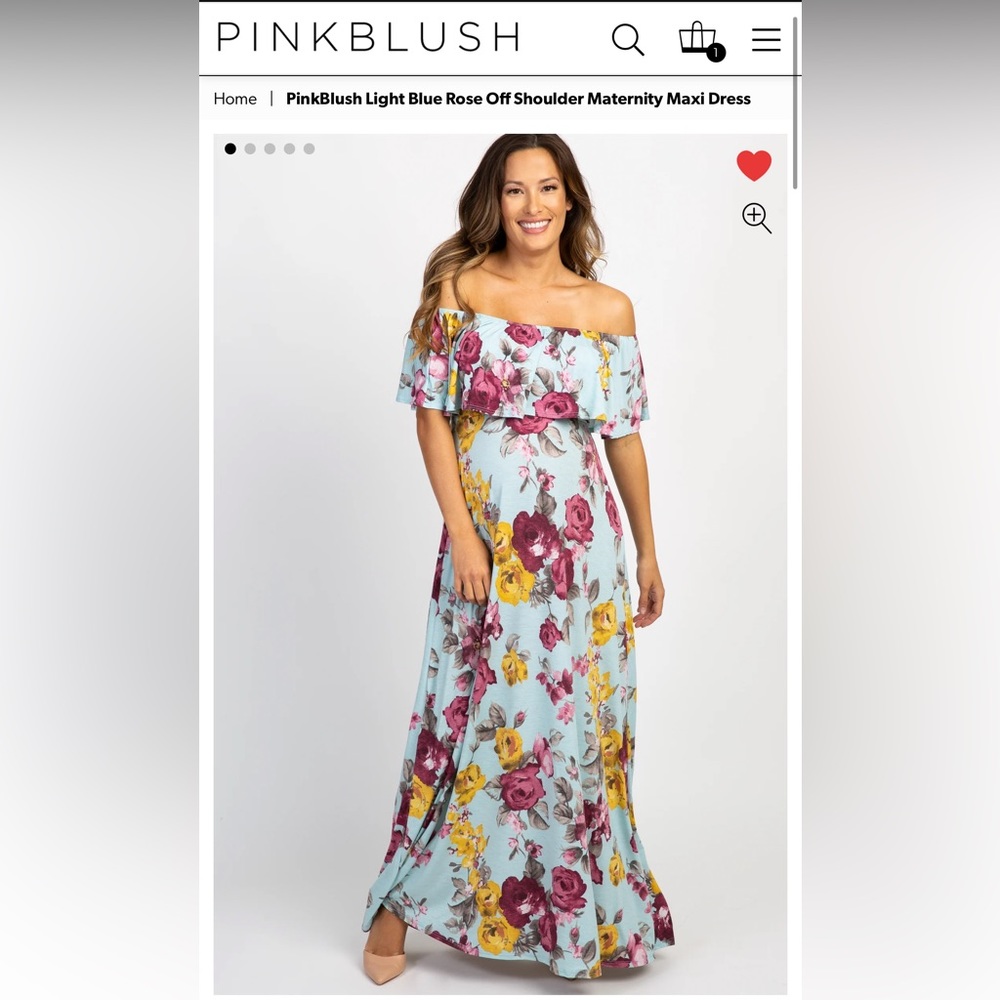 Pink blush Maternity dress